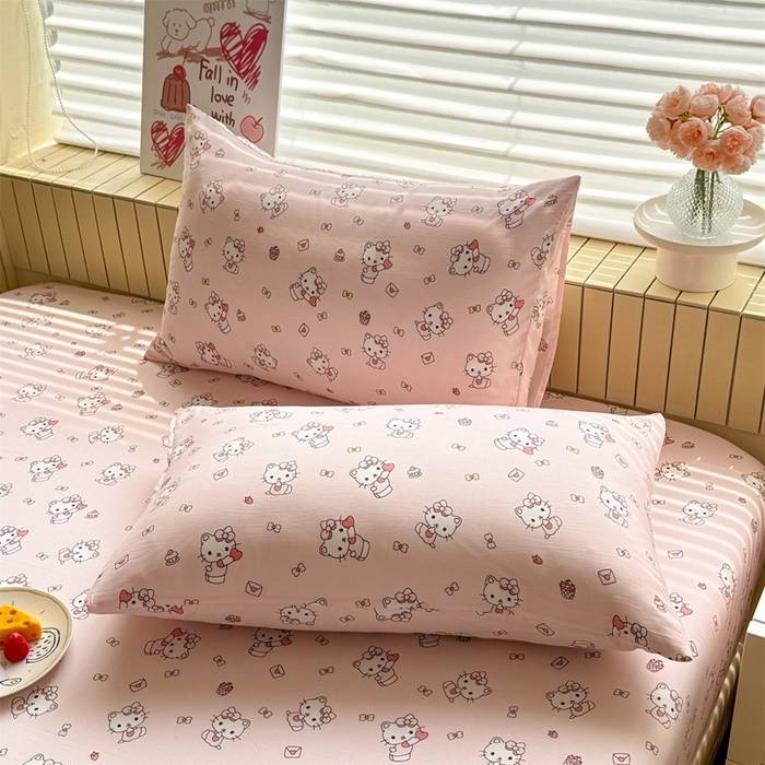 91家纺网 家纺一手货源 找家纺 （总）多品2025新款宿舍卡通ins风水洗棉枕套