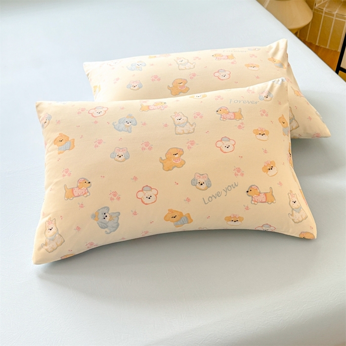 91家纺网 家纺一手货源 找家纺 （总）多品2025新款宿舍卡通ins风水洗棉枕套