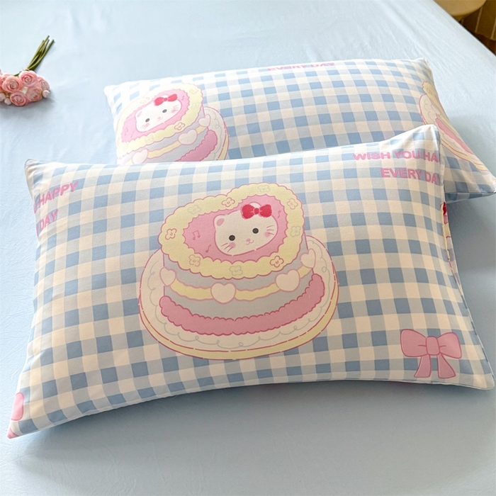 91家纺网 家纺一手货源 找家纺 （总）多品2025新款宿舍卡通ins风水洗棉枕套