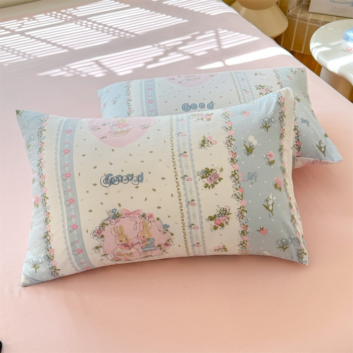 91家纺网 家纺一手货源 找家纺 （总）多品2025新款宿舍卡通ins风水洗棉枕套