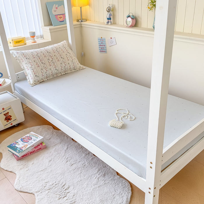 91家纺网 家纺一手货源 找家纺 鑫宇 2025新款全棉纯棉13372宽幅学生上下铺三件套 暮染轻纱