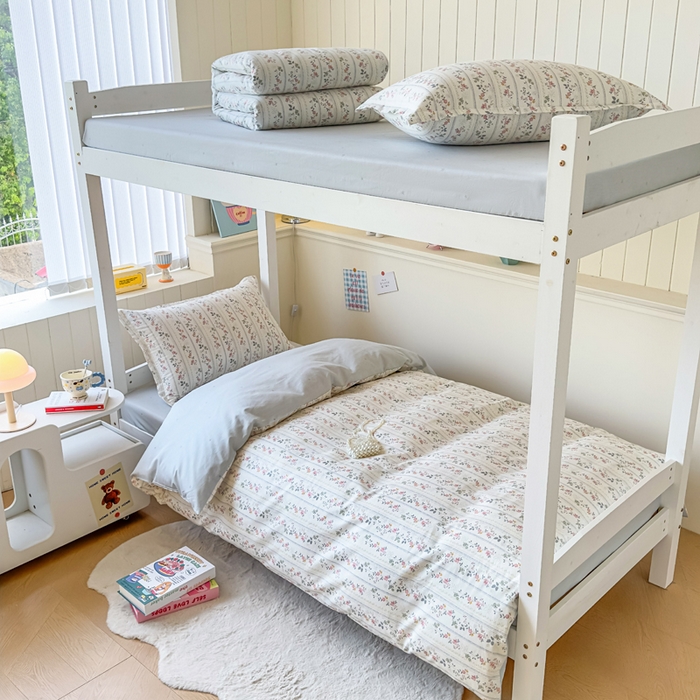 91家纺网 家纺一手货源 找家纺 鑫宇 2025新款全棉纯棉13372宽幅学生上下铺三件套 暮染轻纱