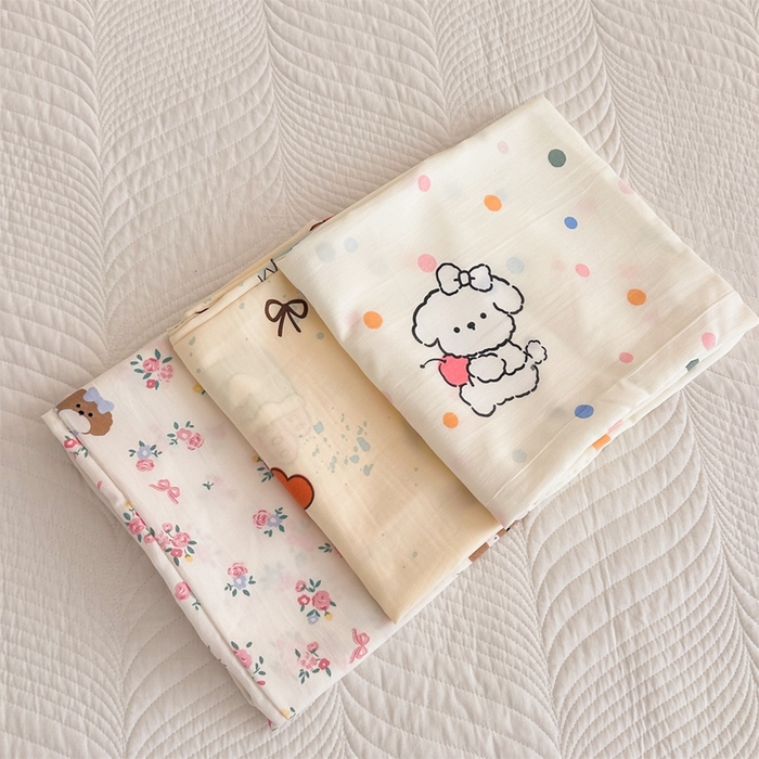 91家纺网 家纺一手货源 找家纺 （总）多品2025新款宿舍卡通ins风水洗棉枕套