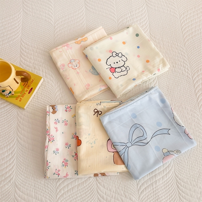 91家纺网 家纺一手货源 找家纺 （总）多品2025新款宿舍卡通ins风水洗棉枕套