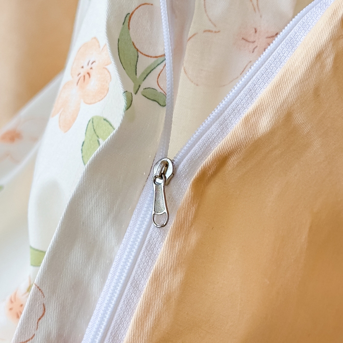 91家纺网 家纺一手货源 找家纺 鑫宇 2025新款全棉纯棉13372宽幅学生上下铺三件套 那朵花开