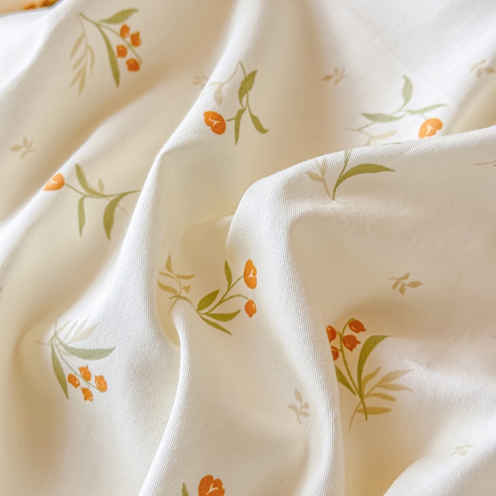 91家纺网 家纺一手货源 找家纺 鑫宇 2025新款全棉纯棉13372宽幅学生上下铺三件套 浅浅花样