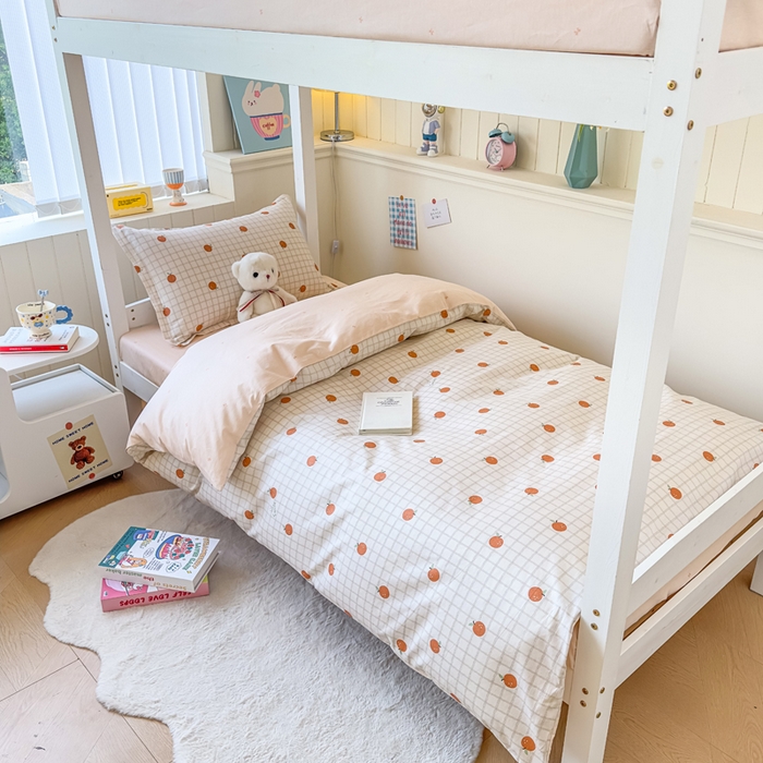 鑫宇 2025新款全棉纯棉13372宽幅学生上下铺三件套 秋实