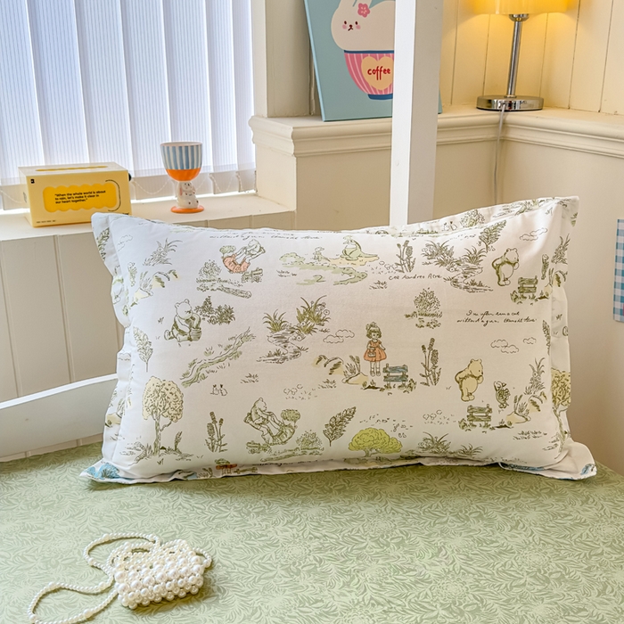 91家纺网 家纺一手货源 找家纺 鑫宇 2025新款全棉纯棉13372宽幅学生上下铺三件套 童话故事