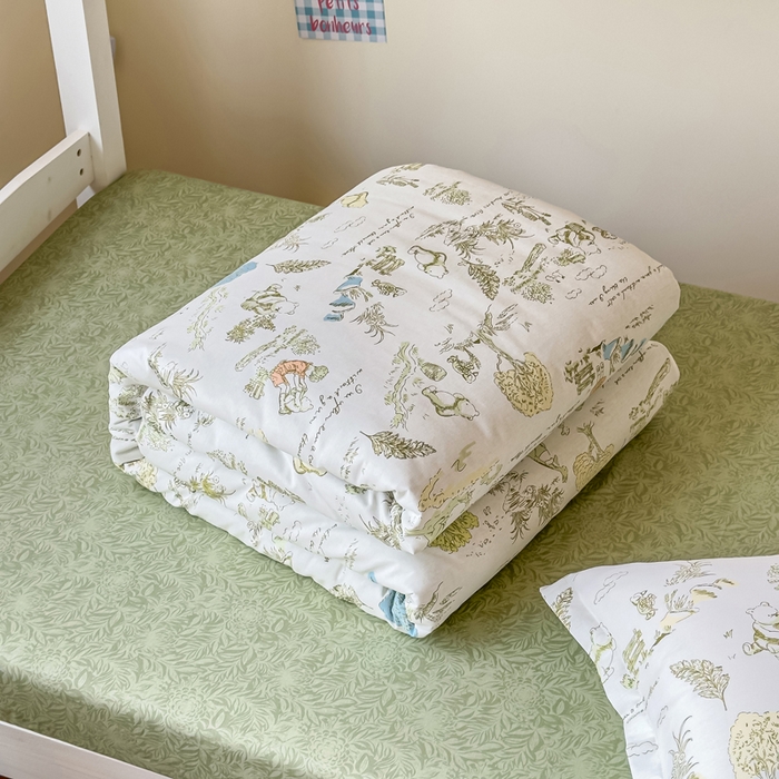 91家纺网 家纺一手货源 找家纺 鑫宇 2025新款全棉纯棉13372宽幅学生上下铺三件套 童话故事