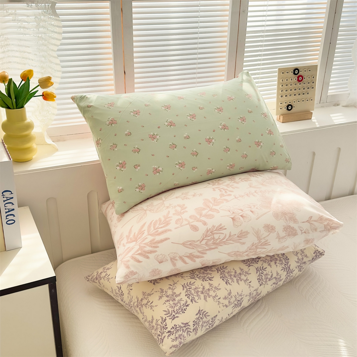 91家纺网 家纺一手货源 找家纺 （总）多品家纺 2025新款花卉水洗棉单枕套枕套单件