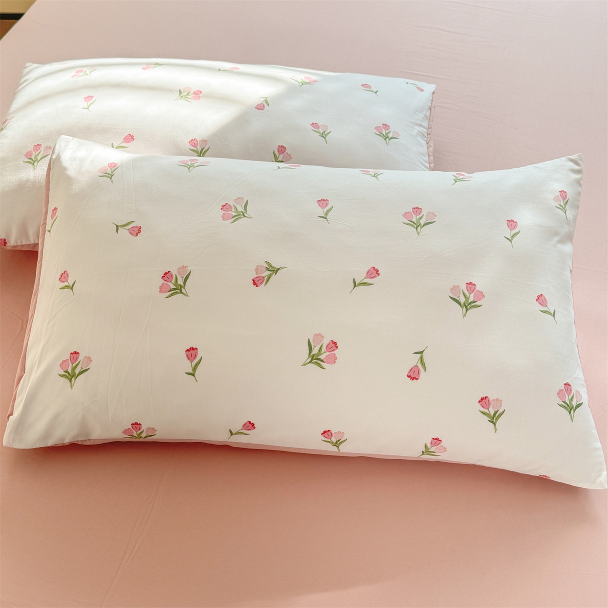 91家纺网 家纺一手货源 找家纺 （总）多品家纺 2025新款花卉水洗棉单枕套枕套单件