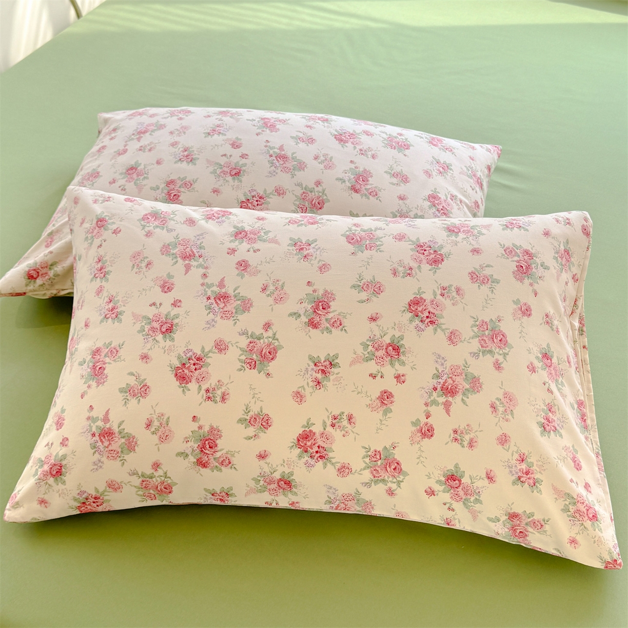 91家纺网 家纺一手货源 找家纺 （总）多品家纺 2025新款花卉水洗棉单枕套枕套单件