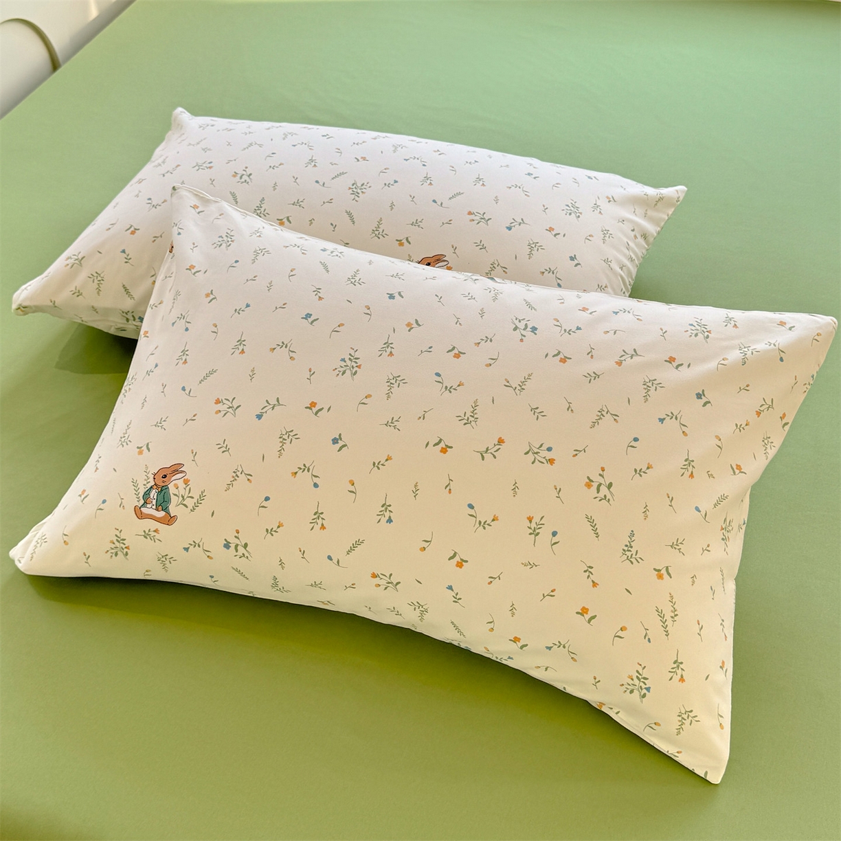 91家纺网 家纺一手货源 找家纺 （总）多品家纺 2025新款花卉水洗棉单枕套枕套单件