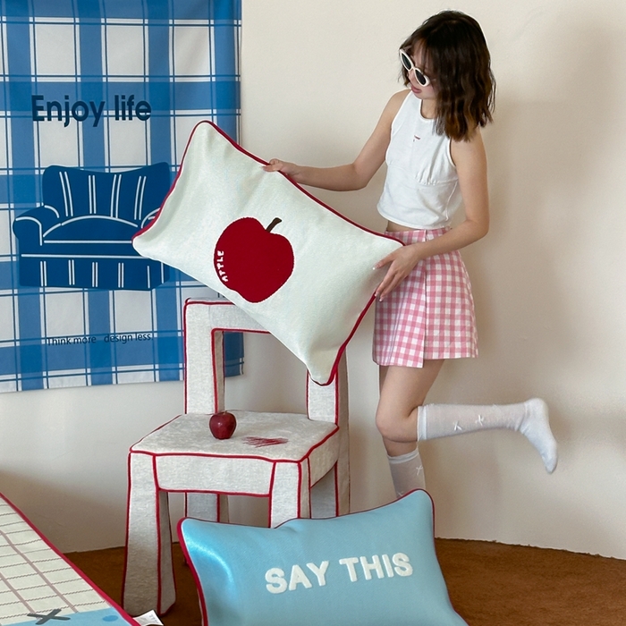 91家纺网 家纺一手货源 找家纺 觅糖2025新款ins冰藤席毛巾绣凉席 苹汁气泡