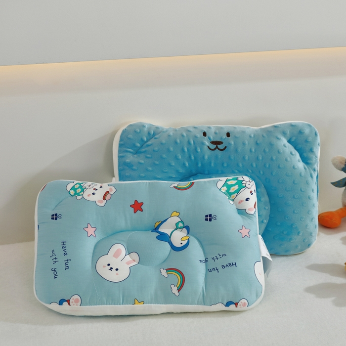 91家纺网 家纺一手货源 找家纺 冬巢2025新款全棉a类儿豆豆枕幼儿园午睡枕芯颈椎枕头0-3-6岁宝宝定型枕可水洗 哆啦狗大童款40*60