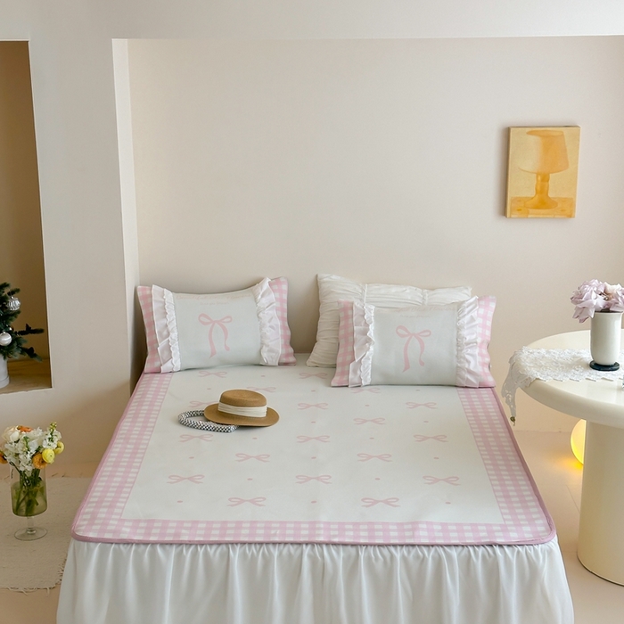 91家纺网 家纺一手货源 找家纺 （总）觅糖2025新款博主风雪纺花边藤席 