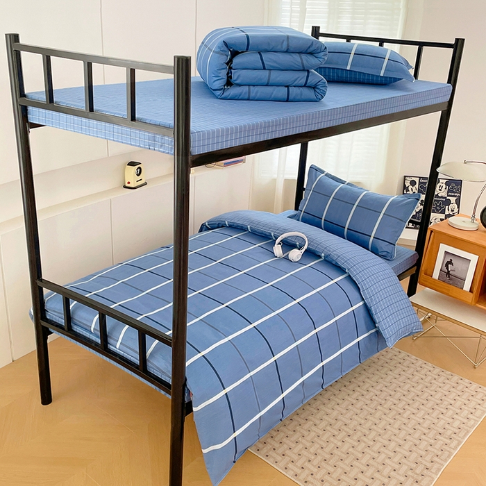 91家纺网 家纺一手货源 找家纺 （总）锦润家纺2025新款全棉13372学生三件套纯棉宿舍六件套