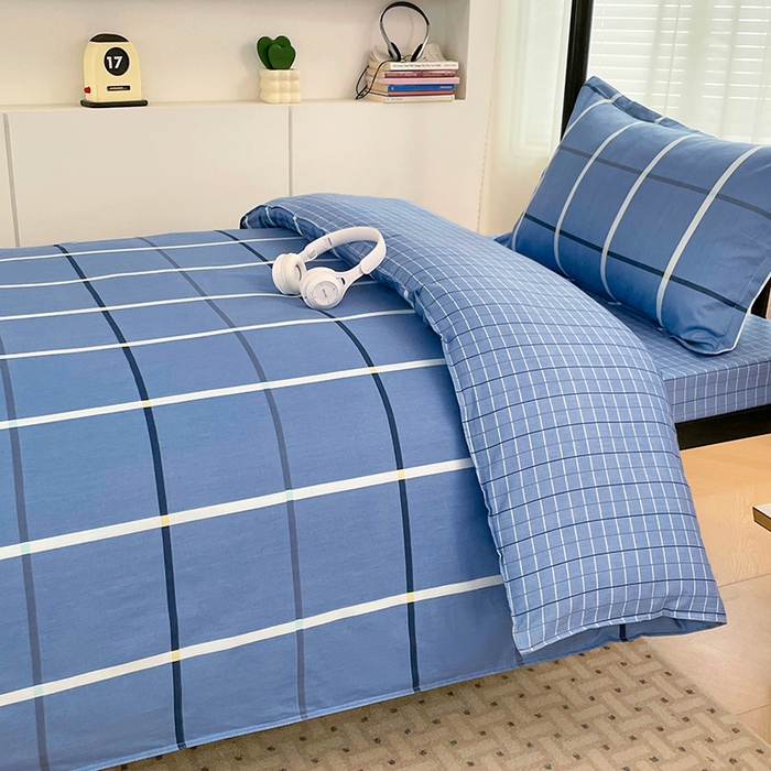 91家纺网 家纺一手货源 找家纺 （总）锦润家纺2025新款全棉13372学生三件套纯棉宿舍六件套