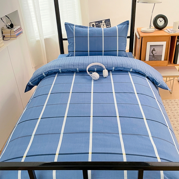 91家纺网 家纺一手货源 找家纺 （总）锦润家纺2025新款全棉13372学生三件套纯棉宿舍六件套