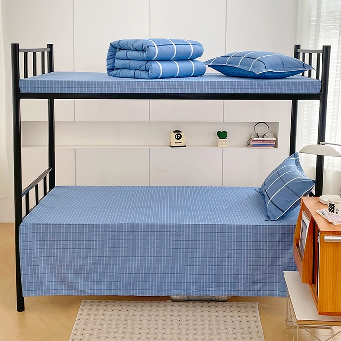 91家纺网 家纺一手货源 找家纺 （总）锦润家纺2025新款全棉13372学生三件套纯棉宿舍六件套