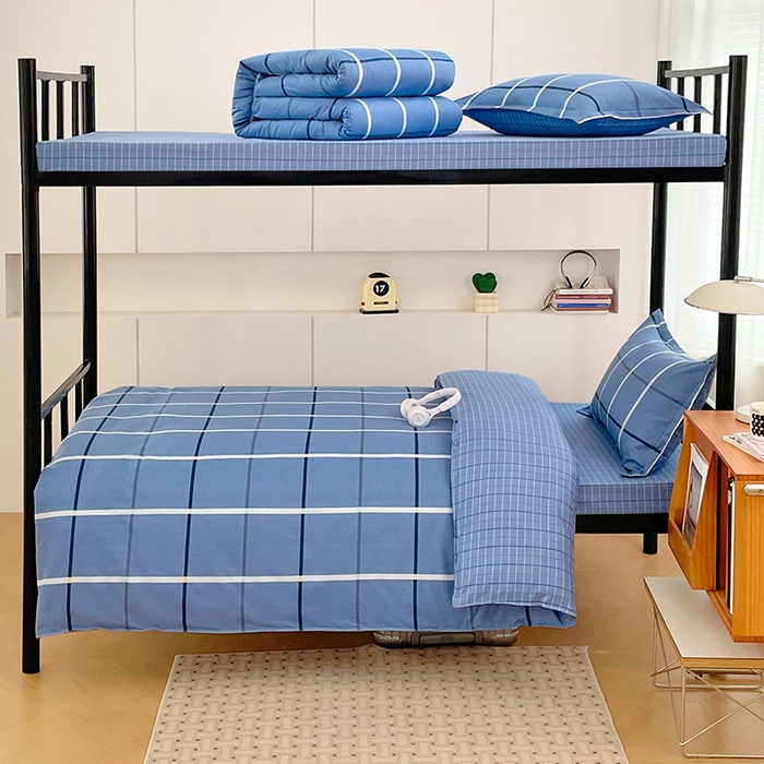 91家纺网 家纺一手货源 找家纺 （总）锦润家纺2025新款全棉13372学生三件套纯棉宿舍六件套