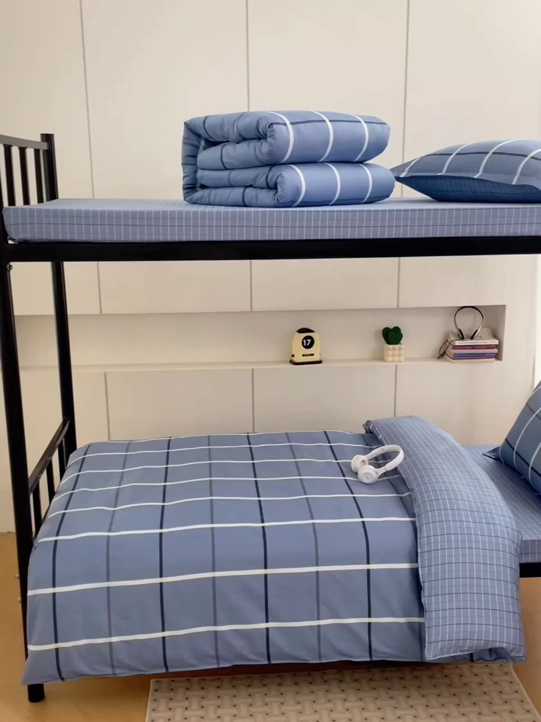 91家纺网 家纺一手货源 找家纺 （总）锦润家纺2025新款全棉13372学生三件套纯棉宿舍六件套