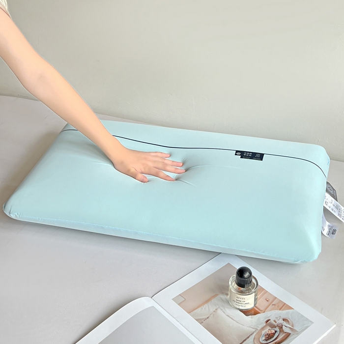 91家纺网 家纺一手货源 找家纺 亦帆枕芯 2025新款亚朵同款零压凉感冰丝记忆枕枕头枕芯 蓝色-深睡零压枕加礼盒 42x70x10cm/只