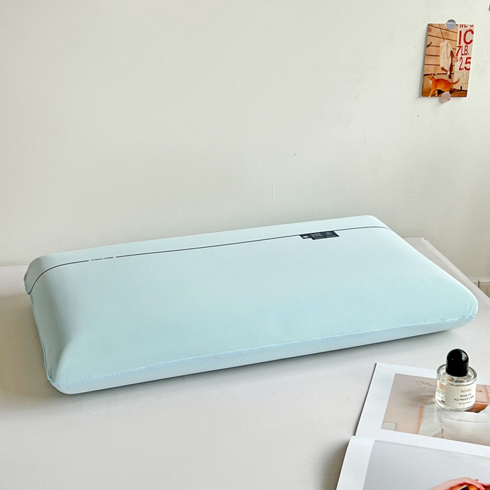 91家纺网 家纺一手货源 找家纺 亦帆枕芯 2025新款亚朵同款零压凉感冰丝记忆枕枕头枕芯 蓝色-深睡零压枕加礼盒 42x70x10cm/只