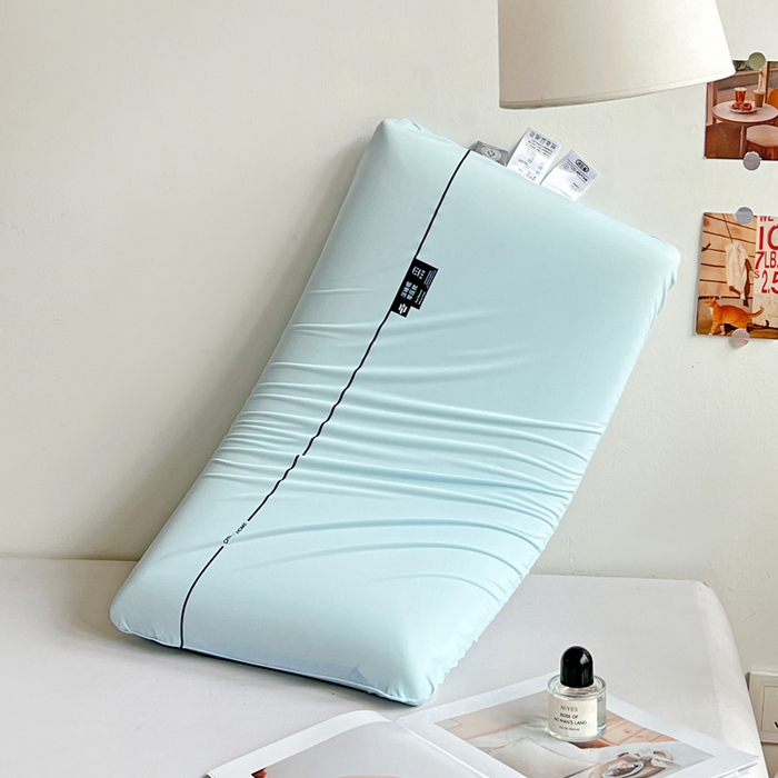 91家纺网 家纺一手货源 找家纺 亦帆枕芯 2025新款亚朵同款零压凉感冰丝记忆枕枕头枕芯 蓝色-深睡零压枕加礼盒 42x70x10cm/只