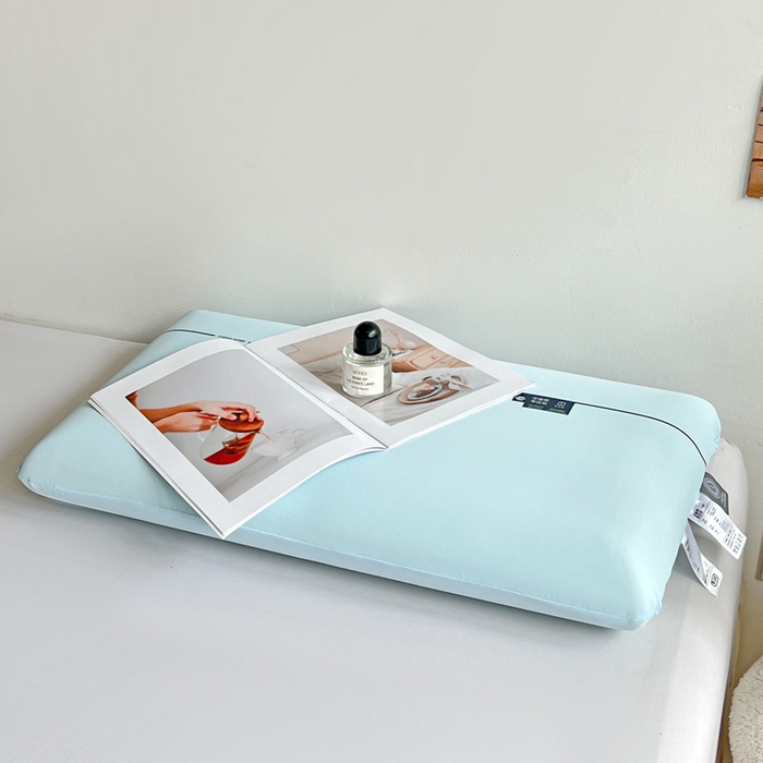 91家纺网 家纺一手货源 找家纺 亦帆枕芯 2025新款亚朵同款零压凉感冰丝记忆枕枕头枕芯 蓝色-深睡零压枕加礼盒 42x70x10cm/只