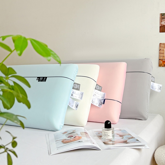 91家纺网 家纺一手货源 找家纺 亦帆枕芯 2025新款亚朵同款零压凉感冰丝记忆枕枕头枕芯 蓝色-深睡零压枕加礼盒 42x70x10cm/只