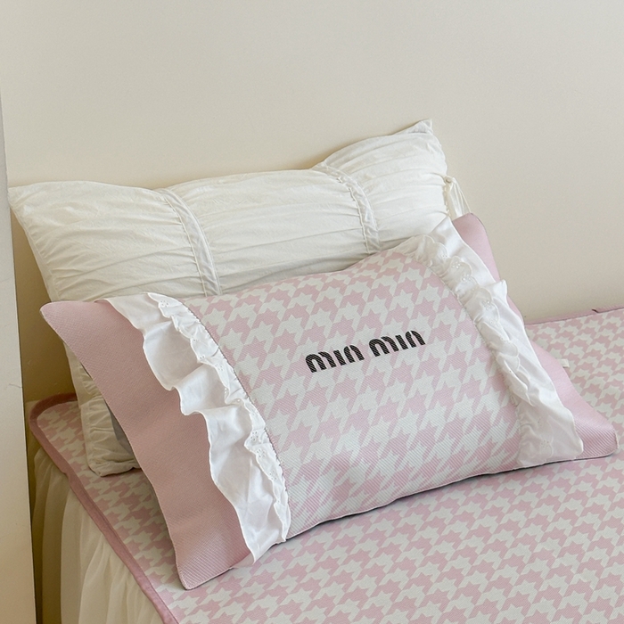 91家纺网 家纺一手货源 找家纺 觅糖2025新款博主风雪纺花边藤席  min粉格