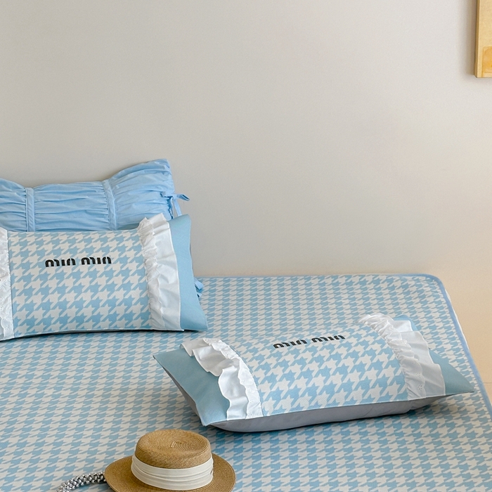 91家纺网 家纺一手货源 找家纺 觅糖2025新款博主风雪纺花边藤席  min蓝格