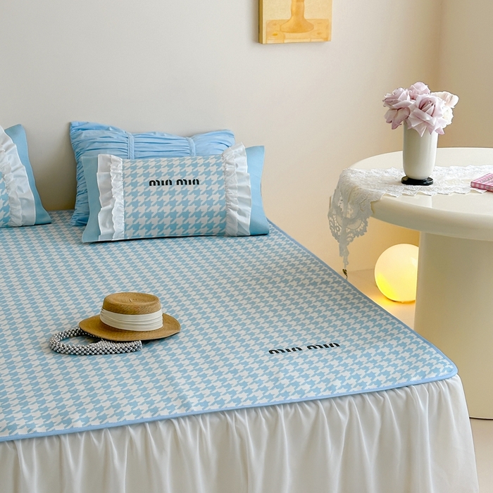 91家纺网 家纺一手货源 找家纺 觅糖2025新款博主风雪纺花边藤席  min蓝格