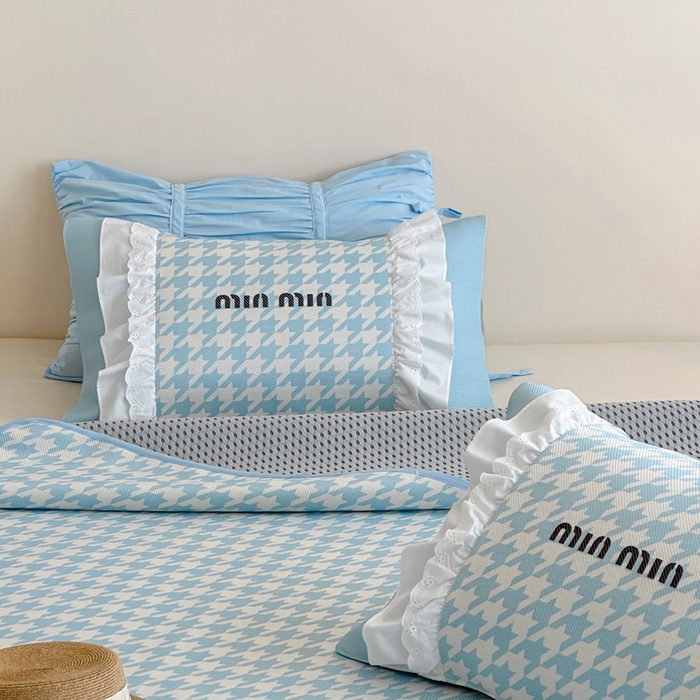 91家纺网 家纺一手货源 找家纺 觅糖2025新款博主风雪纺花边藤席  min蓝格