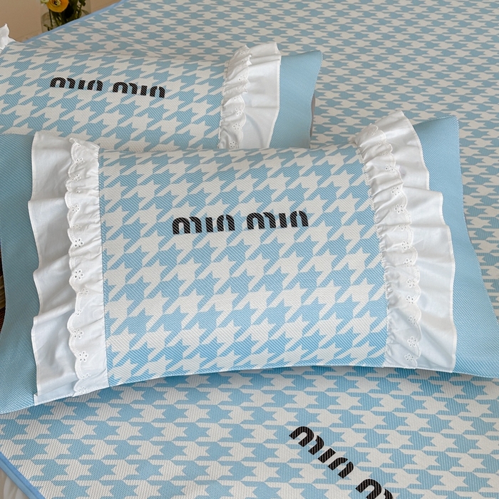 91家纺网 家纺一手货源 找家纺 觅糖2025新款博主风雪纺花边藤席  min蓝格