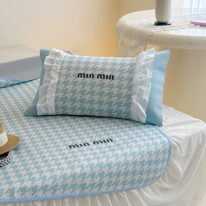 91家纺网 家纺一手货源 找家纺 觅糖2025新款博主风雪纺花边藤席  min蓝格