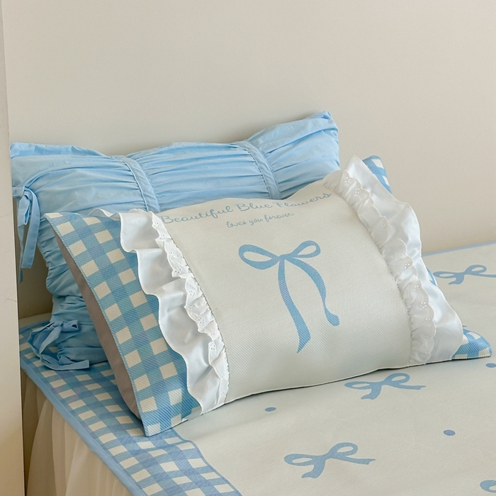 91家纺网 家纺一手货源 找家纺 觅糖2025新款博主风雪纺花边藤席  海盐水晶