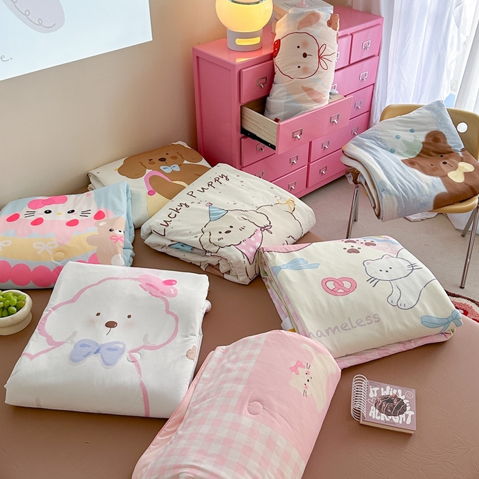 91家纺网 家纺一手货源 找家纺 （总）觅糖2025卡通数码凉感夏被 