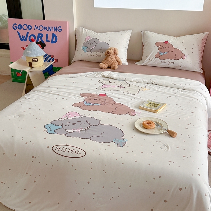 91家纺网 家纺一手货源 找家纺 （总）觅糖2025卡通数码凉感夏被 