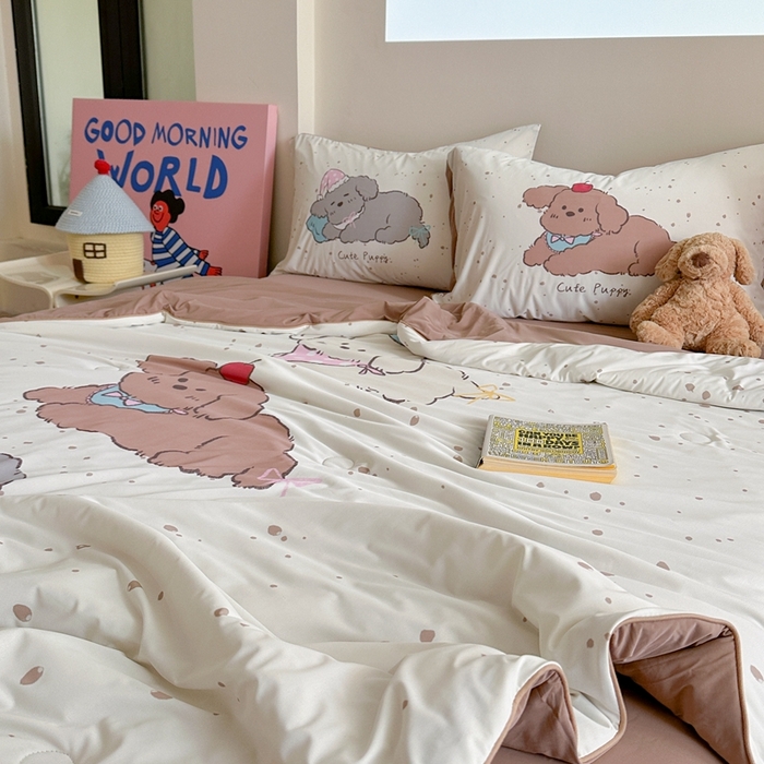 91家纺网 家纺一手货源 找家纺 （总）觅糖2025卡通数码凉感夏被 