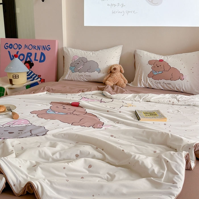 91家纺网 家纺一手货源 找家纺 （总）觅糖2025卡通数码凉感夏被 