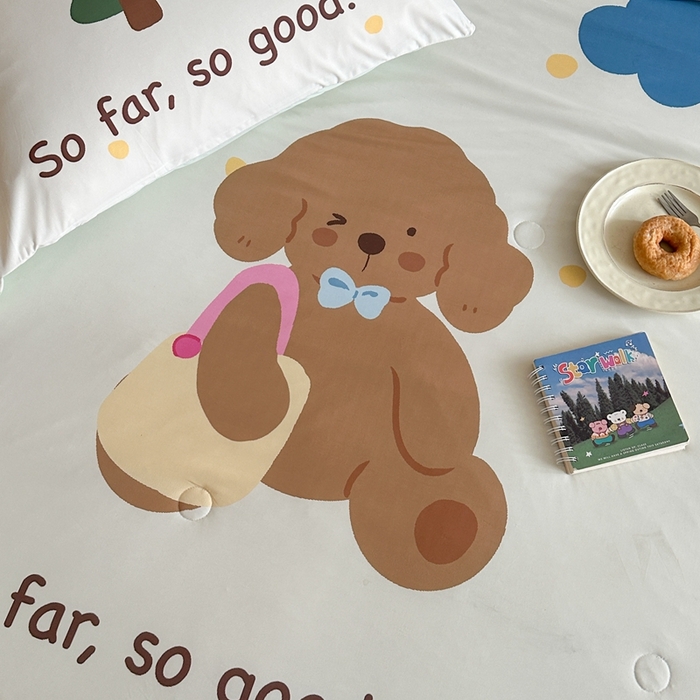 91家纺网 家纺一手货源 找家纺 觅糖2025卡通数码凉感夏被  晴天狗