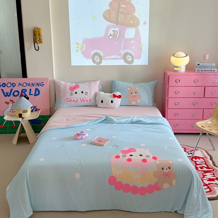 觅糖2025卡通数码凉感夏被  生日派对