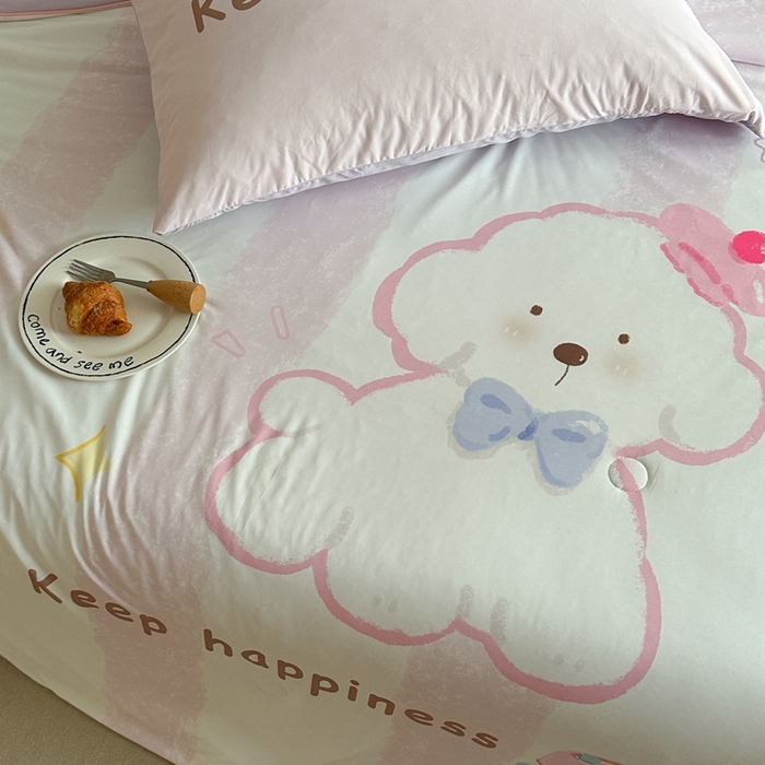 91家纺网 家纺一手货源 找家纺 觅糖2025卡通数码凉感夏被  云朵狗