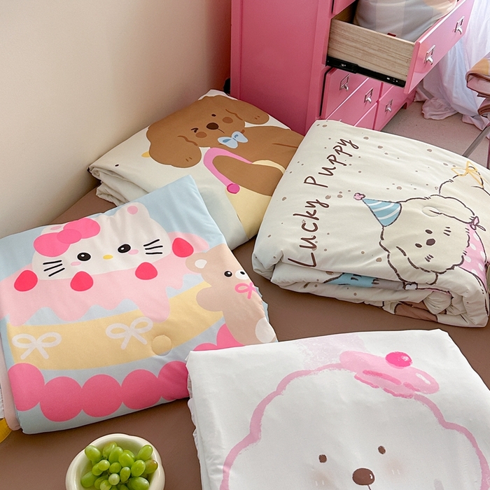 91家纺网 家纺一手货源 找家纺 觅糖2025卡通数码凉感夏被  组合（仅供参考）