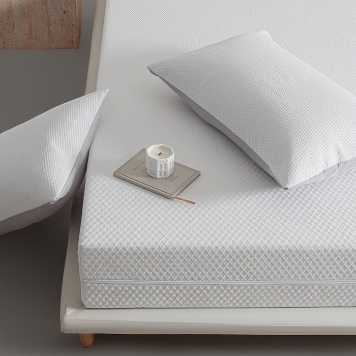 91家纺网 家纺一手货源 找家纺 （总）叠派家纺 2025新款字母压花六面全包单床笠 床笠单件