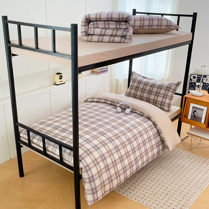 91家纺网 家纺一手货源 找家纺 锦润家纺2025新款全棉13372学生三件套纯棉宿舍六件套 畅想未来