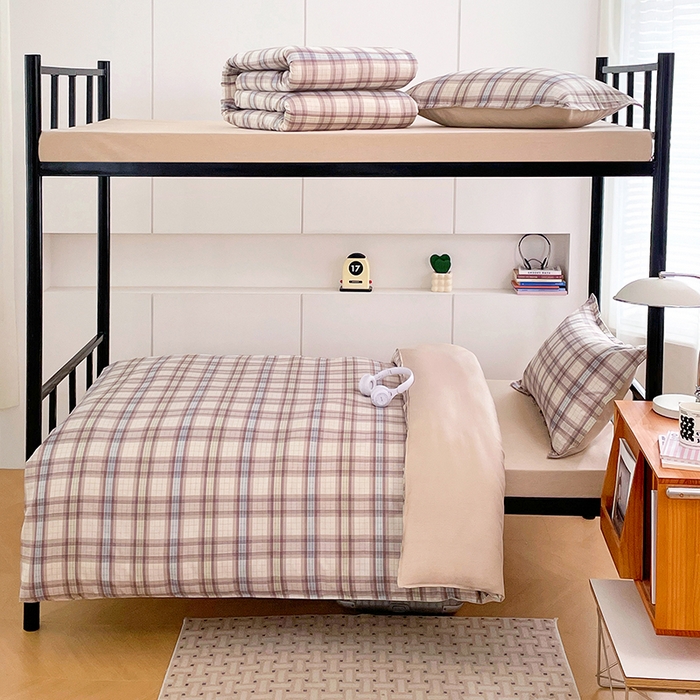 91家纺网 家纺一手货源 找家纺 锦润家纺2025新款全棉13372学生三件套纯棉宿舍六件套 畅想未来