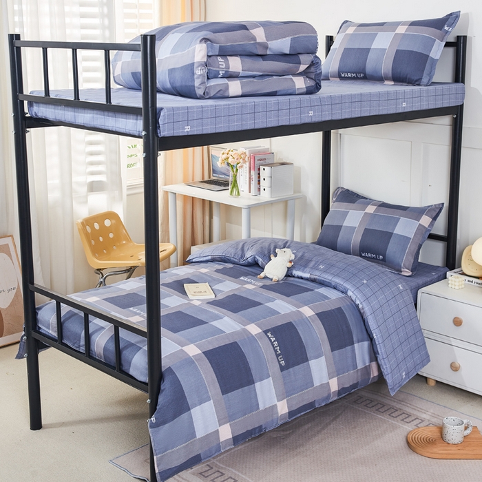 锦润家纺 2025新款12868床笠床垫套全棉印花学生三件套六件套多件套幻想日记-灰